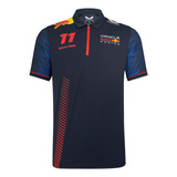 Playera Polo F1 Red Bull Checo Pérez Original Cuello Redondo