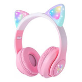 Hoyjacy Auriculares Bluetooth Niños Con Orejas Gato Niñas, Y