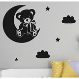 Vinilos Decorativos Infantiles Osito Oso Bebe Luna Bebe 