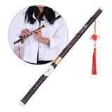 L Flauta Travesera Bawu Ba Wu De Bambú Negro Desmontable