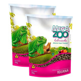 Combo 2 X 280gr Ração Super Premium Para Iguanas Megazoo