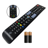 Controle Tv Smart Hub Universal Lcd Led Hdtv + Pilhas 