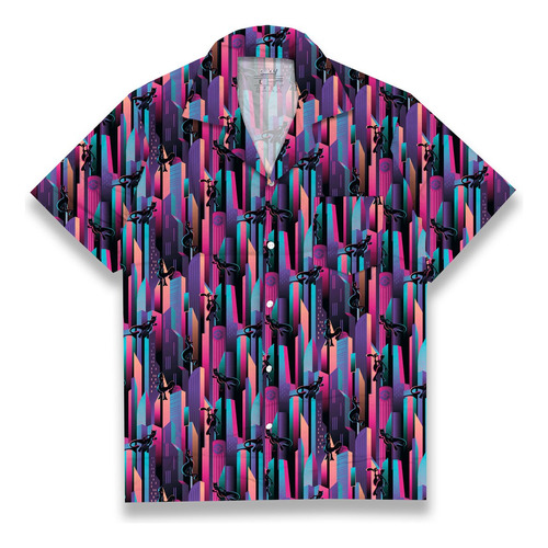 Camisa Hawaiana Pokémon Go Mewtwo