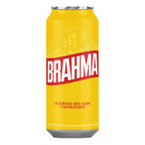 Cerveza Brahma Lata Amarilla De 473ml, Pack 12u