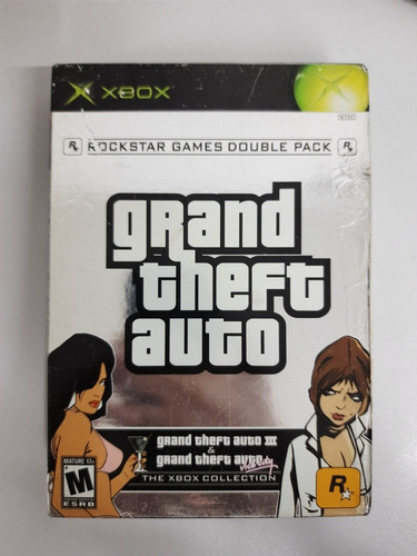 Gta Double Pack Xbox Clássico Original Completo Com Manuais