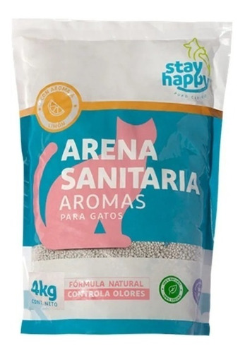 Arena Ultra Aglutinante P' Gatos 4kg Control Olores Limón 