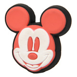 Pin Crocs Jibbitz Disney Mickey Mouse Face En Rojo Y Blanco 