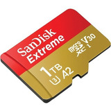 Cartao Memoria Sandisk Micro Sdxc Extreme A2 190mb/s 1tb