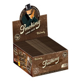Caja X50 Rolling Papers Cueros Smoking Cafe Brown King Size