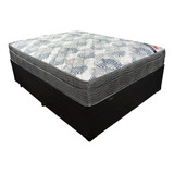 Cama Box Ortobom Iso Superpocket  Casal De 188cmx128cm Preto