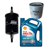 Kit Filtros Wega + Shell Hx7 4lt Chevrolet Corsa 2 1.8 16v