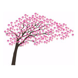 Adesivo De Parede Arvore Sakura Cerejeira Quarto Sala
