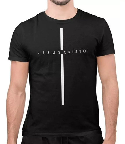 Playera Casual Cruz Jesus Cristo Semana Santa Cristiano Fé