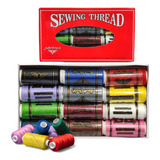 Hilos Para Coser Caja X 12 Un. 100% Poliéster Sewing Thread