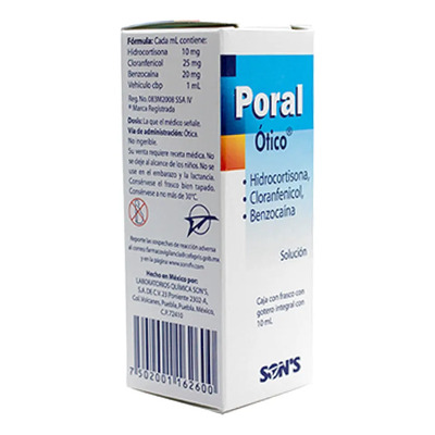 Poral Ótico Solución Caja Con Frasco Con Gotero Con 10ml | MercadoLibre