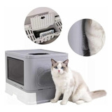 Arenero Baño  Para Gatos Cupula Sanitario Xl Base Movil G1