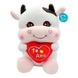 Vaca Vaquita Peluche Te Amo 20 Cm Corazón Amor Kawaii