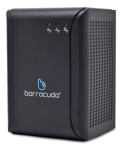 Regulador De Voltaje Barracuda Avr-1301 8 Contactos 700w Color Negro