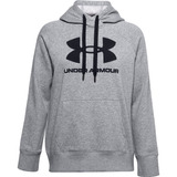Hoodie Under Armour Rival Fleece Mujer-gris