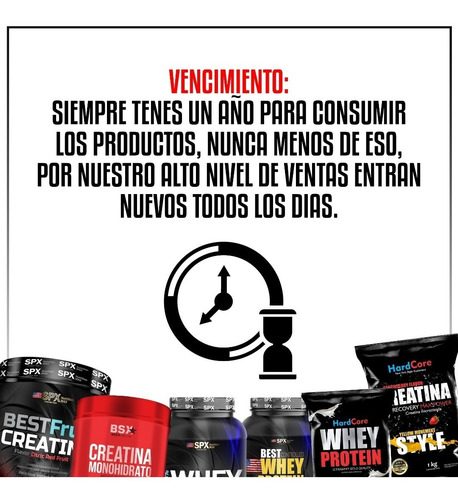 4 Kg De Proteína Whey Protein (4 De 1 Kg) + 1 Kg De Creatina