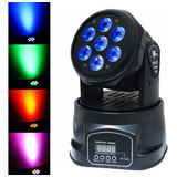 Luz De Escenario Led Cabezal Móvil Washled Movil Wash Led 110v Luces Color Rgbw