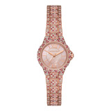 Reloj Michael Kors Camille Mk7274 Para Dama Color De La Correa Oro Rosa