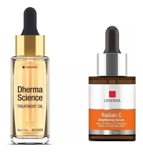 Radian C Brightening Serum + Dherma Science  Oil Lidherma