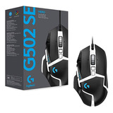 Mouse Gamer Rgb Logitech G502 Se Hero 25k Usb Preto Branco