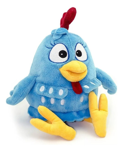 Peluche Lottie Dottie Chicken Gallina Pintadita  Azul Y Amarillo Y Blanco