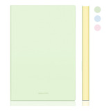 Libreta Tipo Piel Deli Cuaderno A5 Notebook Pastel 96h Color Verde Pastel