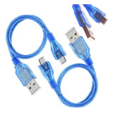 2 Piezas Cable Usb A Micro Usb Arduino Leonardo