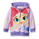 Shimmer And Shine Little Girls' Toddler Character Hoodie, Aq