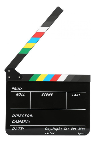 Clapperboard Professional Para Director De Escena De Vídeo,