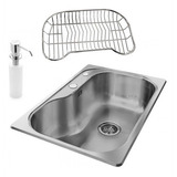 Johnson Bacha Cocina Luxor  si71  Secaplatos + Dosificador