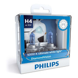 Lâmpadas Philips Diamond Vision 5000k H4 ( C/ Validação ) 