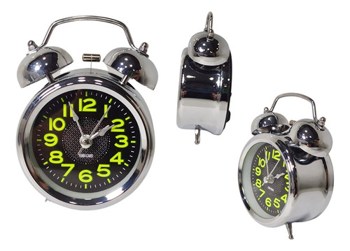 Reloj Despertador De Mesa Alarma Vintage Ja. Ref 670b
