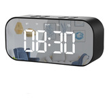 Reloj Despertador Digital C/bocina/bluetooth/radio Fm, Negro