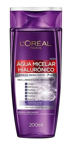 Loréal Paris Água Micelar Hialurônico 7 Em 1 200ml