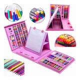 Set Arte Niños Maleta 208 Piezas Crayon Acuarela Plumon