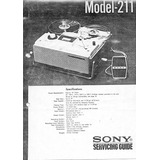 Sony - Tc-211 Esquema - Envio Só Por Email