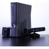 Xbox 360 Slim 4gb Completo, Bloqueado + Sensor Kinect