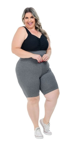 Bermuda Plus Size Feminina G1 A G4 Tamanhos Grandes Suplex