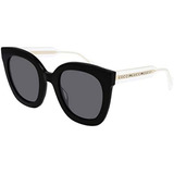 Gucci Gg0564s Negro / Cristal / Gris 001 Gg0564s Ojos De Gat