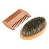 Cepillo Para Barba Y Bigote Ovalado Para Hombre, Limpieza Fa