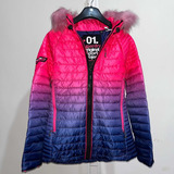 Campera Puffer Superdry Mujer M No Salomon No The North Face