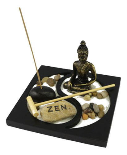 Miniatura De Mini Jardín Zen Para Escritorio