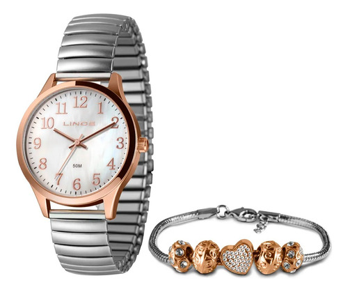 Relógio Feminino Lince Lrt4781l38 K07m Aço Rose Gold