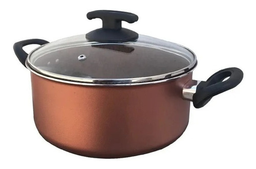 Cacerola Olla Ramos 22cm Teflon Antiadherente Cobre