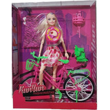 Boneca Fashion Articulada 30cm Com Som E Luz E Acessórios  