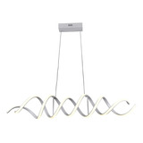 Lámpara Colgante Moderna Luxica Lighting Candil Led Cosmos Color Blanco